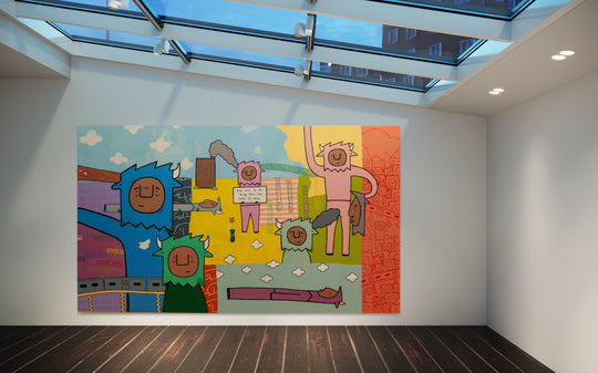"Chicago: The Glow Up": 12 Foot Painting