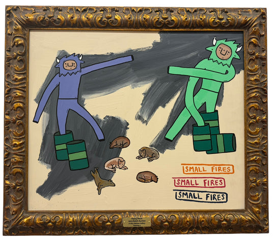 Painting 4: "Off Screen Fire Place"