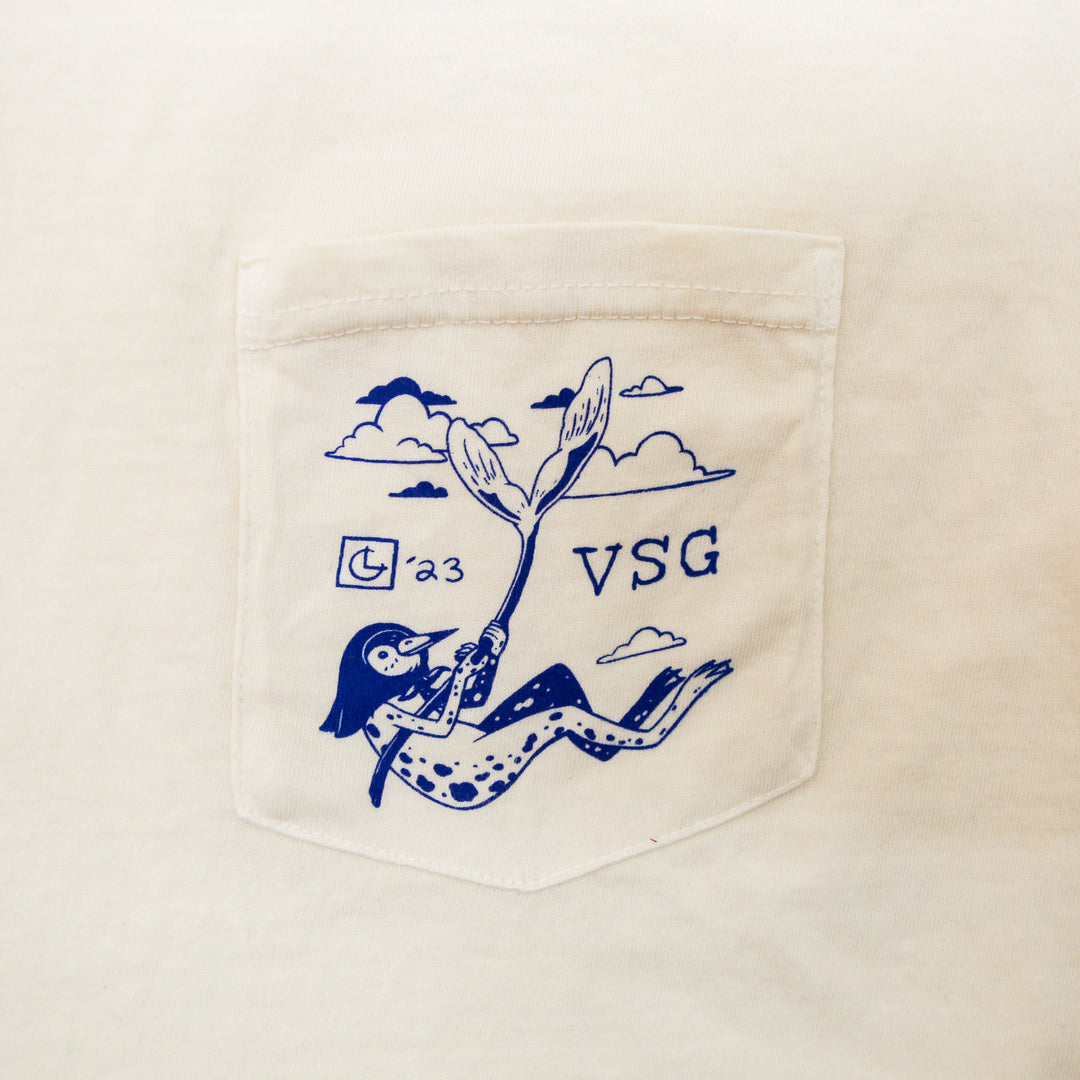 A Very Serious Pocket Tee, Cream // Laura Catherwood
