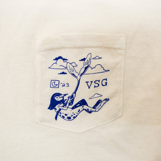 A Very Serious Pocket Tee, Cream // Laura Catherwood